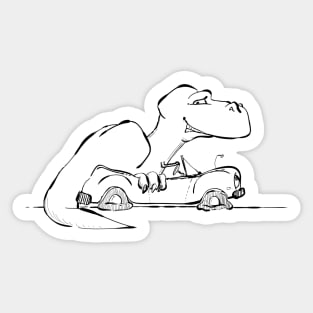 T-rex in Car Sticker